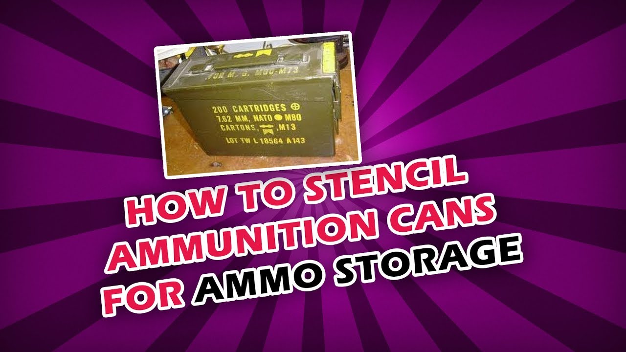 RANGE Custom Ammo Can Stencil 