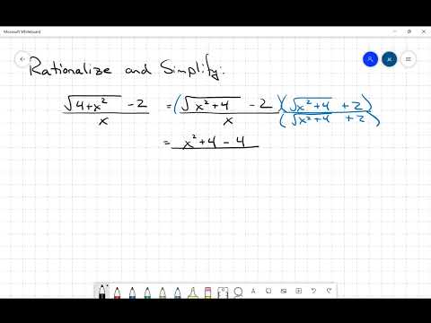 Rationalize a numerator