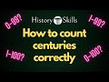 How do you correctly number centuries in history?