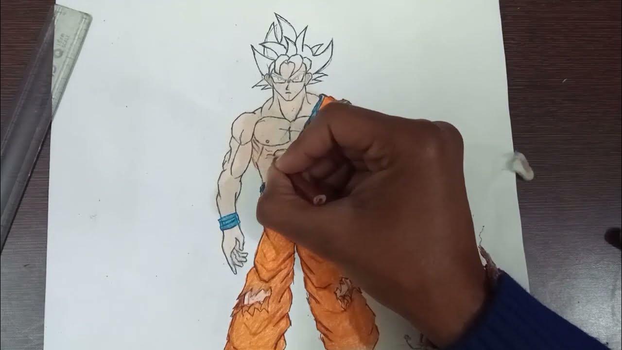 Carlos Arts — 🖋️ Pintura em Progresso do Goku Instinto Superior