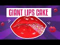 How To Make A GIANT LIPS CAKE For Valentine’s Day w/ GLAM Sprinkles | Yolanda Gampp | How To Cake It