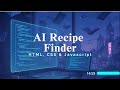 Build AI Recipe Finder | AI APP 4 | AI mini projects | Easy AI Apps
