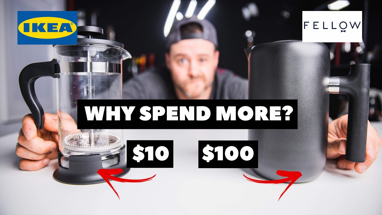 $10 vs $100 French Press: Fellow Clara vs Ikea French Press: Why Spend  More? - YouTube