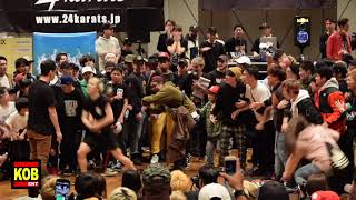 Young UglyFate vs Rowdy Twiggz｜MENS TOP 18 ①｜KING OF BUCK 9｜2018.12.02