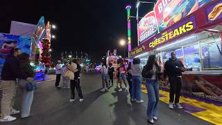 Florida State Fair at Night | America 250 Celebration & Neon Thrills (4K POV)