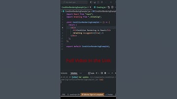 React JS Tamil | Conditional Rendering  #learnreacttamil#javascript  #reactforbeginners #react