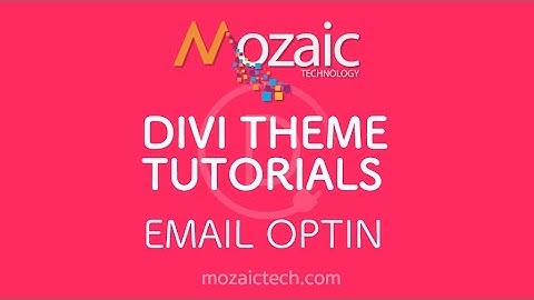 Divi 3.0 Tutorial - Add an email optin to a web page using the Divi Visual Buidler