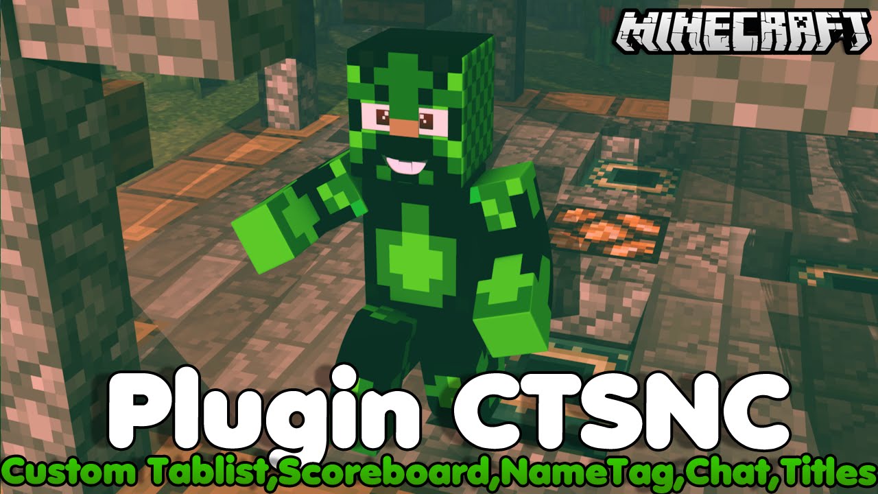 Minecraft Plugin Tutorial Ctsnc Custom Tablist Scoreboard Nametag Chat Titles Youtube