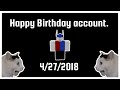 Streaming because it's my Roblox account's birthday!