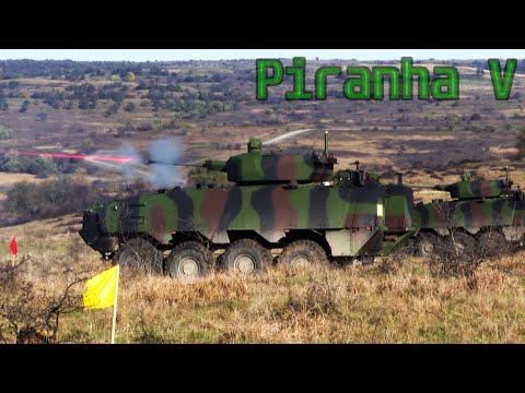 Ro Army field tests first Piranha 5 APC: Live fire with the 30mm cannon