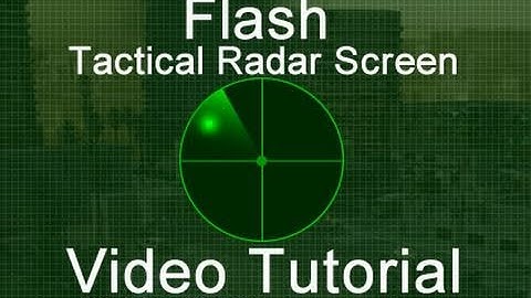 Flash Military Radar Screen Animation Actionscript 3.0 Tutorial CS3 CS4 CS5