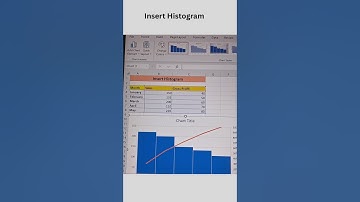 Insert Histogram #excel #excelformula #like #share #subscribe #viralshort #histogram #excelshorts