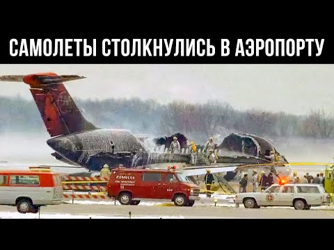 Видео: 2 Самолета Столкнулись в Аэропорту Детройта