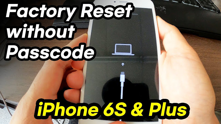 How to factory reset iphone 6s without password or computer