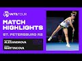 Ekaterina Alexandrova vs. Tereza Martincova | 2021 St. Petersburg Round 2 | WTA Match Highlights