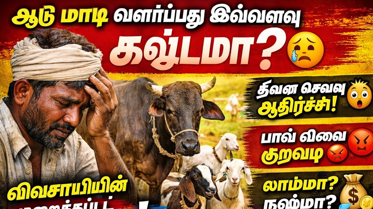 ஆடு மாடு வளர்ப்பது சுலபமல்ல 😥 | வளர்ப்பவர்கள் சந்திக்கும் உண்மையான கஷ்டங்கள் 