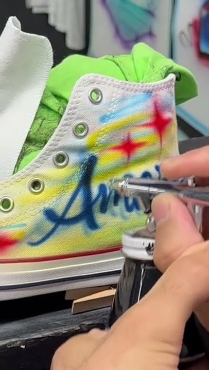 Airbrush Custom Paint Drip Shoes