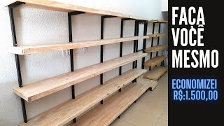 Gôndolas de madeira / prateleiras / wooden shelves