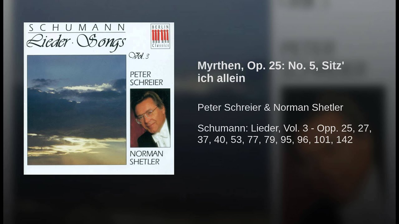 Myrthen, Op. 25: No. 5, Sitz' ich allein