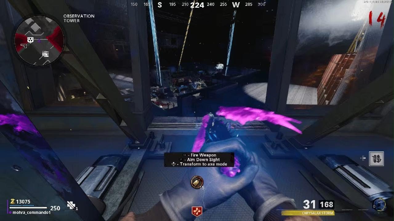 Playing Call of Duty: Black Ops Cold War Zombies map forsaken