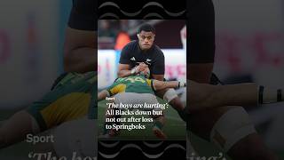 ‘The boys are hurting’: All Blacks down but not out after loss to Springboks | RNZ