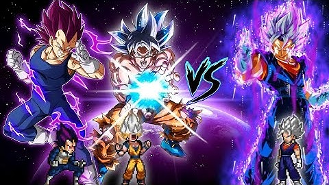 Goku Monkey King OP(All form) & Vegeta DBS V2 OP(AF) VS Vegito OP(All Form) in Jump Force Mugen