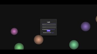 Dynamic login page with colour splashing and bubble efftects using HTML5, CSS and JAVASCRIPT