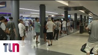 Abuelos y enfermos con 35° de térmica haciendo horas de fila para registrar la SUBE