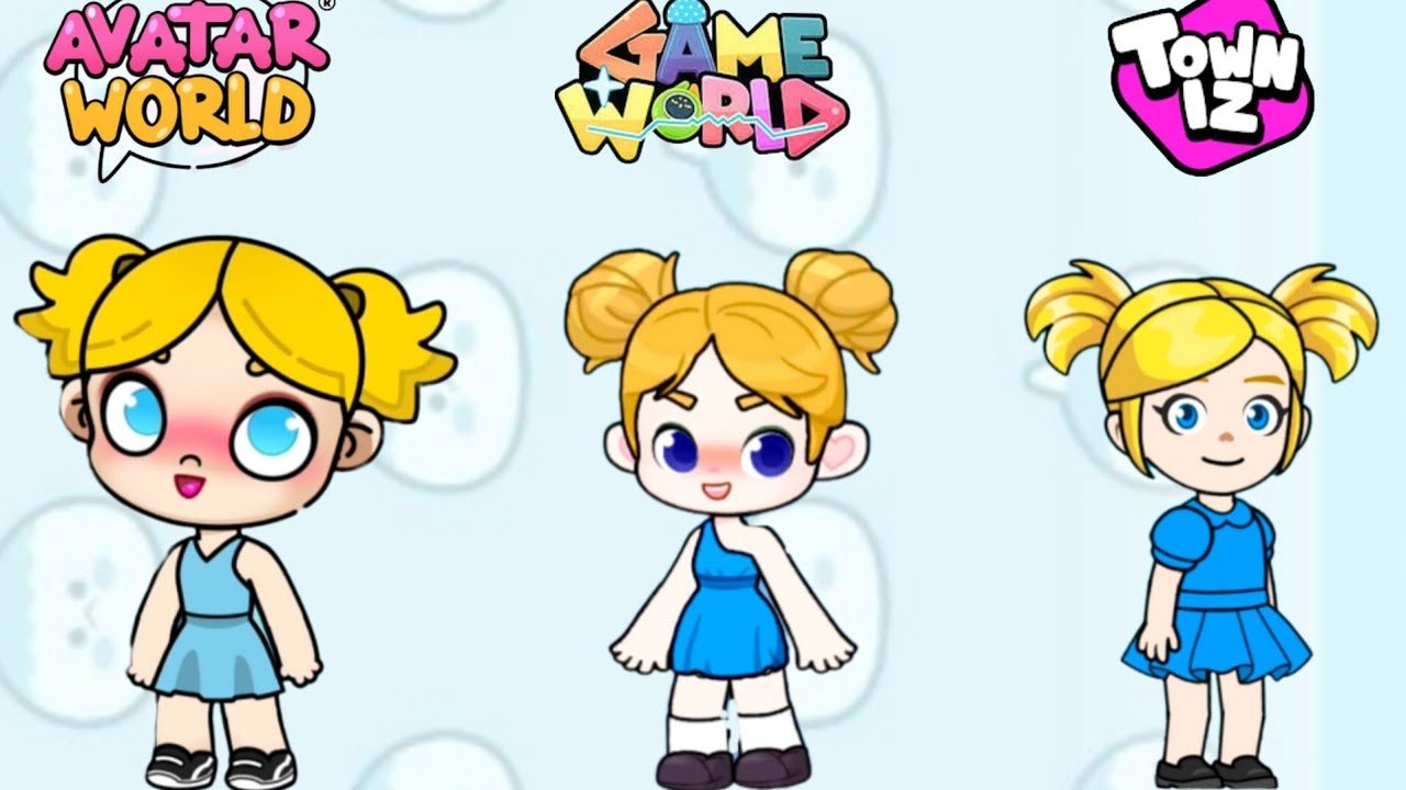 Bubbles Inspired Look In 3 gameplay #pazu #avatarworld #gameworld #towniz 