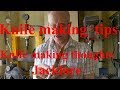 Knife making tips, sharing my thoughts, handle shaping. This video has "time stamps" see description