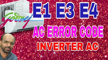 Godrej inverter ac E1 E3 E4 Ac Error Code E1 E3 E4 error code #E1 #E3 #E4 #ERROR #CODE