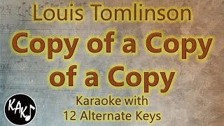 Copy of a Copy of a Copy Karaoke Louis Tomlinson Instrumental Cover Lower Higher Female Original Key