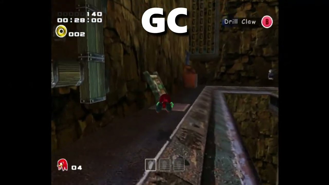 SA2 Version Differences: AM Wallrun Comparison (HD/DC vs GC)