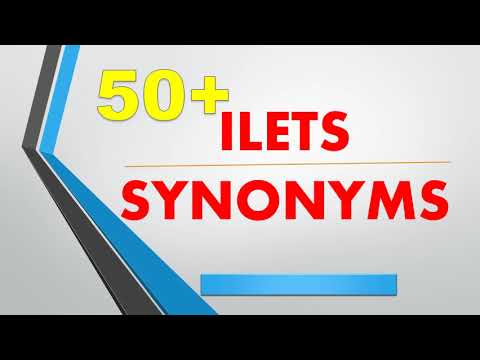 List of 50 common Synonyms for improving your IELTS Score | English Vocabulary Videos