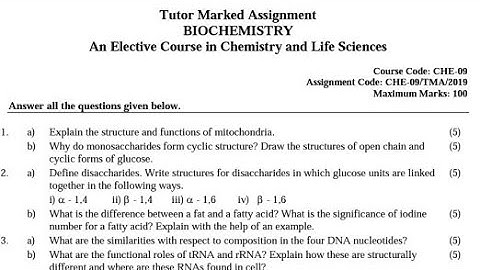 Che-09 | Ignou Guru | solved assignment | 2018-2019