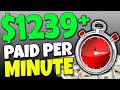 GET PAID Per MINUTE & EARN $1239+ In PASSIVE Income For FREE! (Make Money Online)
