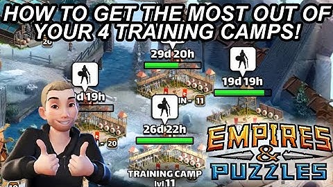 Training Camp 101 + How I Use My 4 Training Camps! Empires And Puzzles