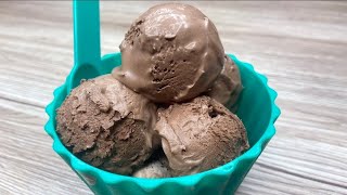 Soft Scoop Chocolate Ice Cream || Easy Quick Ice Cream (Without Machine)