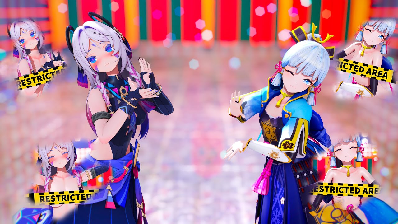 【MMD 原神  4K/60fps】《Kamisato Ayaka (神里綾華)  Citlali (シトラリ) 》~《HIMEHINA『バブリン/ Bubblin』》