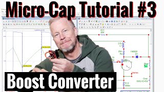 Micro-Cap Tutorial #3: Boost Converter #microcap #boostconverter #microcaptutorial