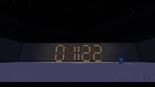 Minecraft Redstone Solid State Digital Clock Timer (Update! 2.2.2020)