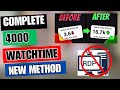 Latest watchtime method  nodrop  complete youtube watchtime