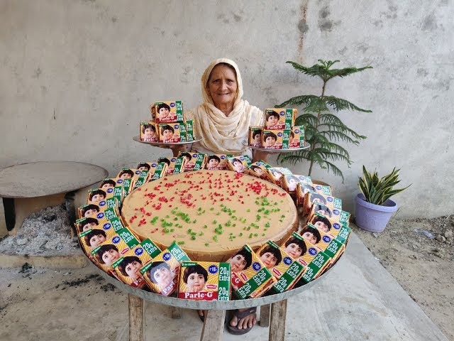 PARLE-G BISCUIT CAKE | चॉकलेट पारले जी बिस्किट केक | CAKE RECIPE | SPONGE CAKE | VEG VILLAGE FOOD