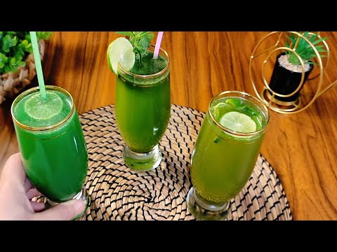 لو عندك ليمون ونعناع اخضر اعملي عصير بثلاث أطعمة الموهيتو بتاع الكافيهات