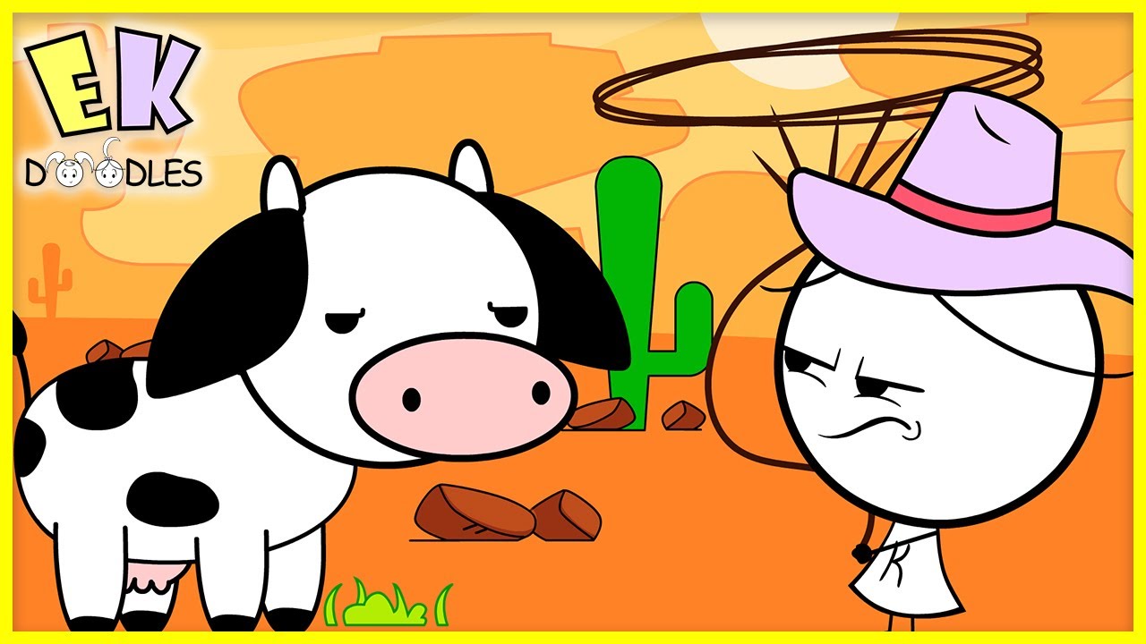 ⁣Save Farm Animal Pretend Play Cowboys! EK Doodles + Alpha Lexa!
