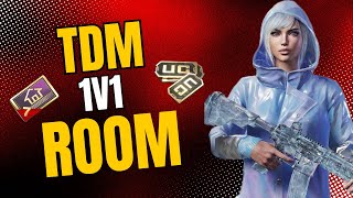 1v1 TDM ROOMS PUBG Mobile Live | TDM ROOM CHALLENGE ON LIVE STREAM COME PLAY 1v1