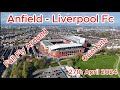 Anfield rd expansion  27th april  liverpool fc  latest progress and fly around drone  ynwa