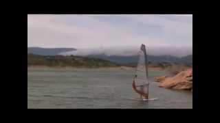 WINDSURF embalse de Aguilar de Campoo, Pantano de Aguilar, Montaña Palentina, surf a vela