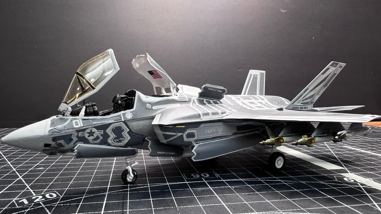 How To Build Plastic Model Aircraft-Full Build ITALERI F-35B-Scale 1/72