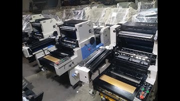 SINGLE COLOR OFFSET PRINTING MACHINE WITH NUMBERING&PERFORATING 3 SETS BATCH PRODUCTION DISPLAY